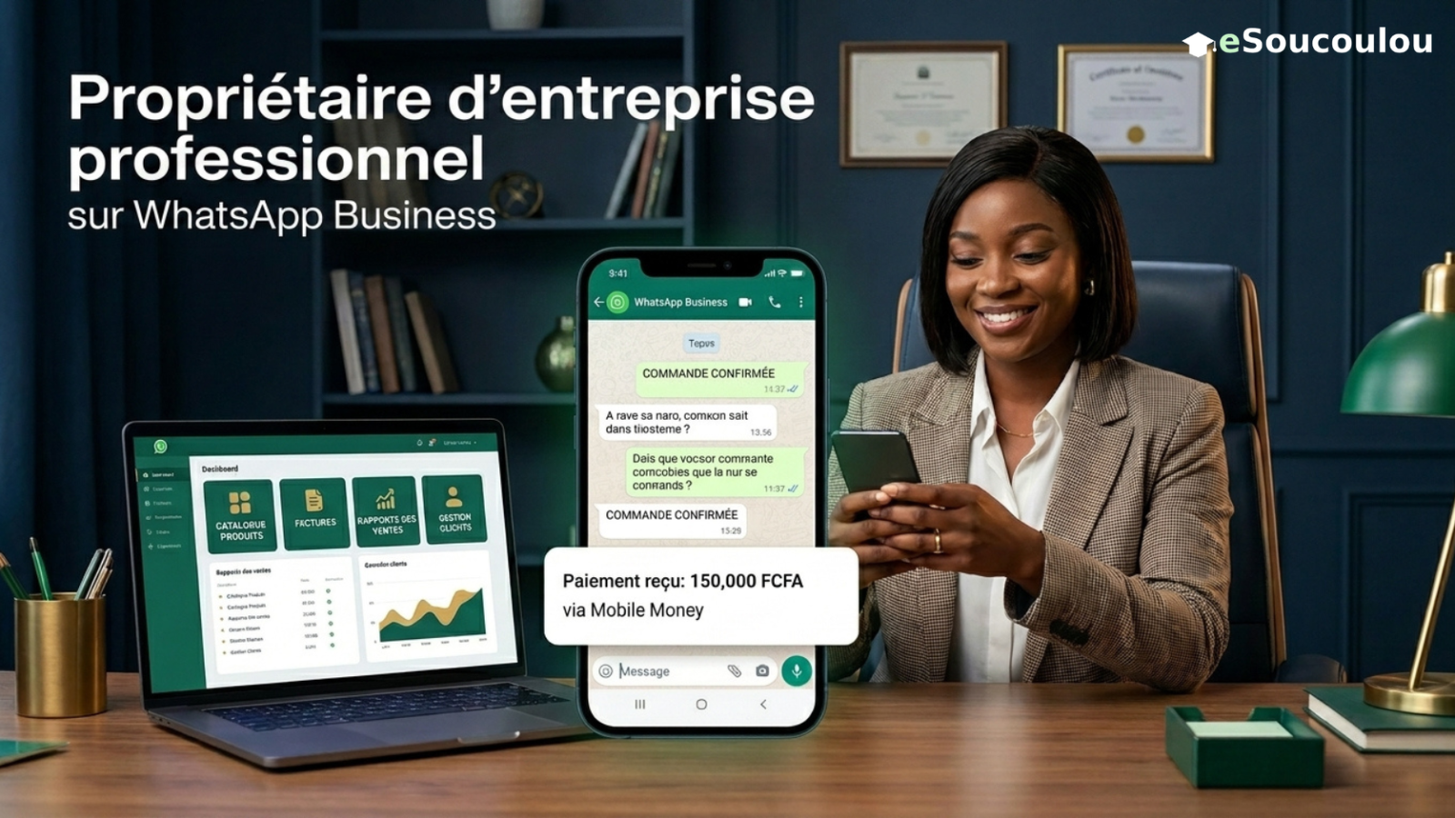 Vendre sur WhatsApp Business : de la discussion au paiement Mobile Money