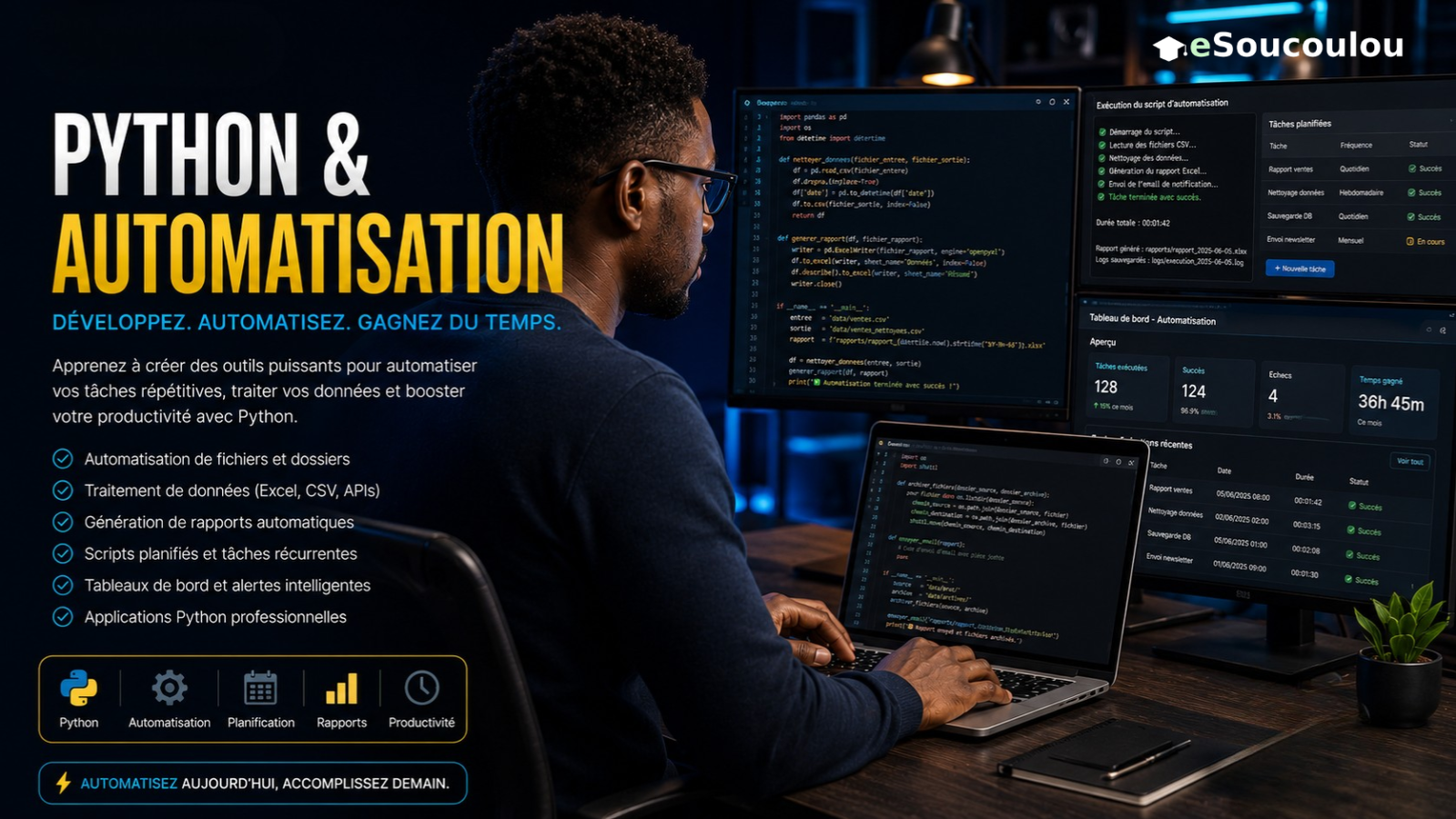 Python de zéro à employable : automatise tes tâches en 30 jours