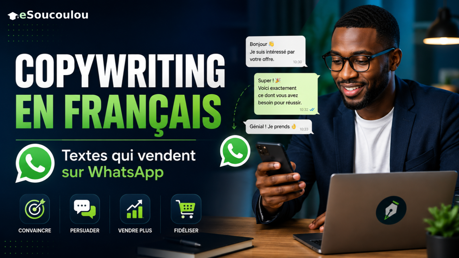 Copywriting en français : textes qui vendent sur WhatsApp