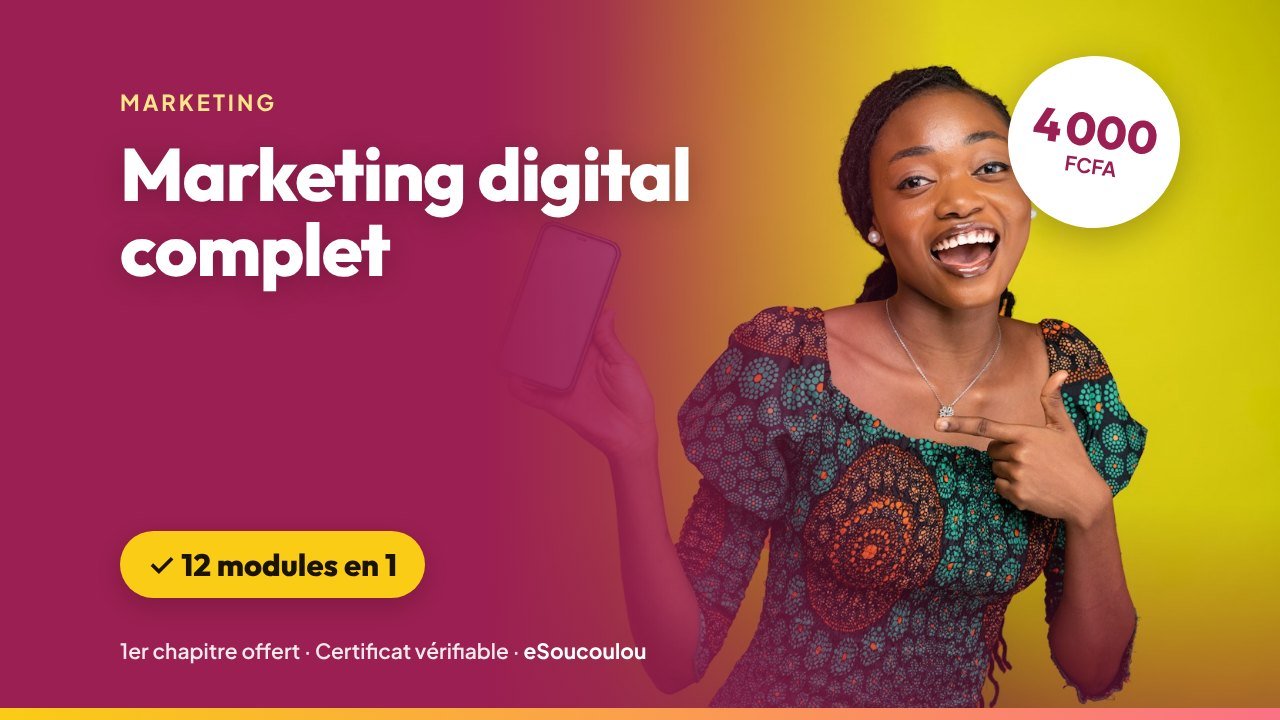 Formation Marketing digital complet : Facebook Ads, SEO et email pour PME — eSoucoulou