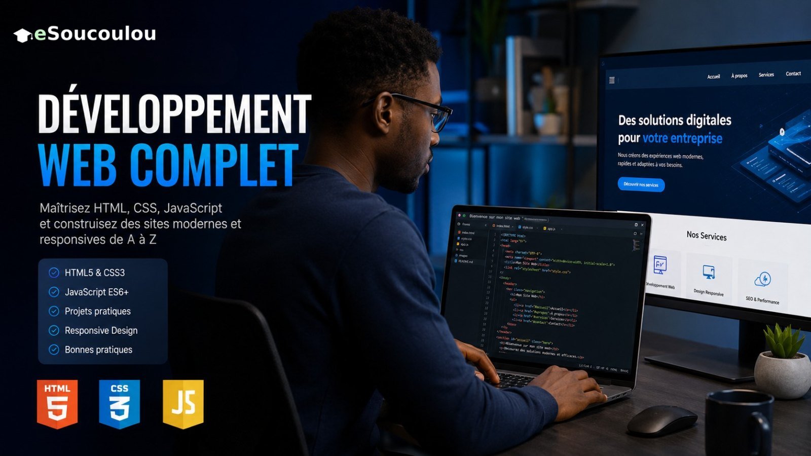 Développement web : HTML, CSS et JavaScript pour créer votre premier site