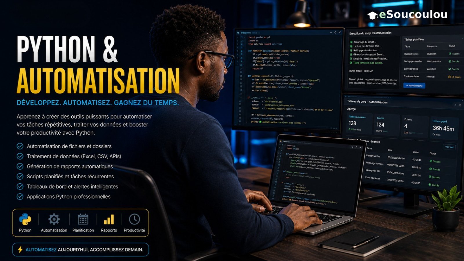 Python pour débutants : automatiser vos tâches, un programme sur 30 jours