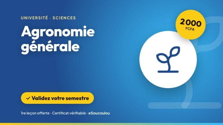 Agronomie générale (FSA, Faculté d&rsquo;agronomie, UNA) : sol, plante, climat, systèmes de culture, fertilisation, protection des cultures, élevage et économie rurale